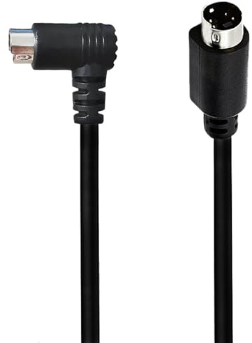 Small din 4-pin S-Video Cable Durable Plug Receiver to Display Screen Seamless Video Transfer
