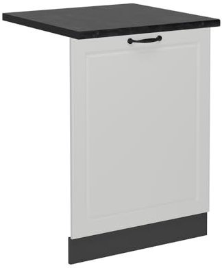 Vicco Pannello frontale della lavastoviglie R-Line, Bianco casa di campagna, 60 cm, PL Antracite