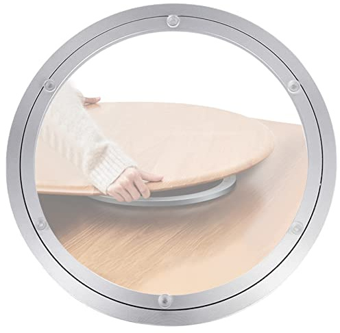 Drehtellerlager aus Aluminiumlegierung, Aluminiumlegierung Lazy Susan Drehteller Lagerbasis Silber Mehrere Größen(40Cm)