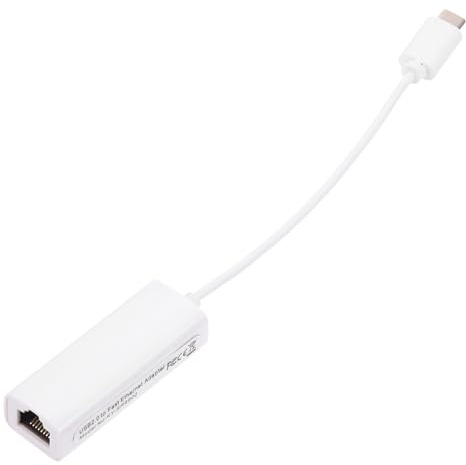 HOLIDYOYO Adaptateur USB-c vers Ethernet pour Ordinateur Portable Convertisseur Réseau Stable sans Pilote Câble Type-c Résistant et Compatible pour Ordinateur Portable PC