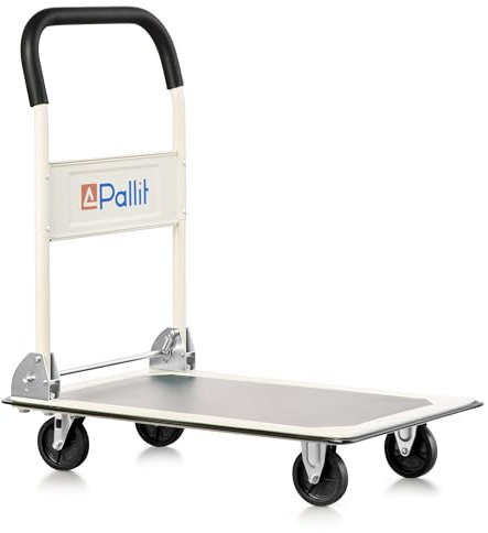 Pallit CARRY Transportwagen klappbar 150kg Rollwagen mit Anti-Rutsch-Beschichtung Lenkbarer Plattformwagen Transporthilfe Handwagen