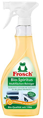 Frosch Bio-Spiritus Multiflächen-Reiniger, für streifenfreien Glanz, Sprühflasche, 1er Pack (1 x 500 ml)