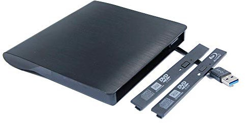 Valley Of The Sun Kit per lettore ottico esterno portatile USB 3.0 per LG HL Panasonic Sony interno 12,7 mm SATA vassoio di caricamento CD DVD BD masterizzatore nero