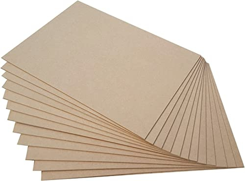 Pack of 5 MDF Blank Sheets 6mm Thick, A5, A4 & A3 Size, Safe for Laser and Pryography… (A5 (210x148mm))