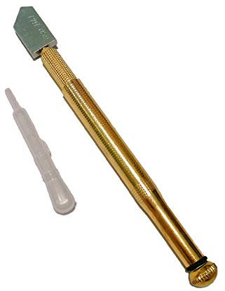 Coupe-verre professionnel, couteau pour verre, miroir et carreaux de céramique, long 165 mm