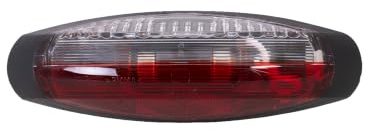 Aspöck Flexipoint II Begrenzungsleuchte universal links und rechts schwarzes Gehäuse 12 V Glühlampe Flachkabel 2,25 m 123 mm breit 39 mm hoch 29,3 mm tief weiß vorne rot hinten
