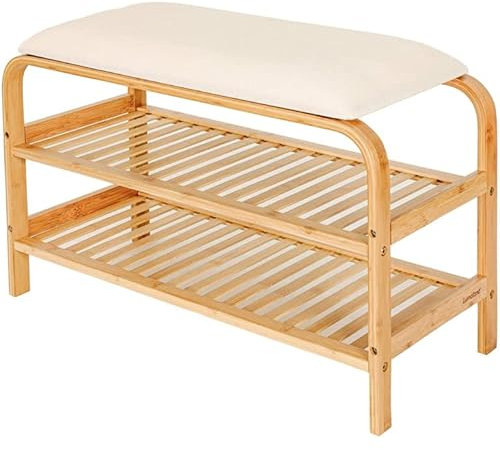 Zapatero de bambú AD.CON 70x46x30cm (beige)