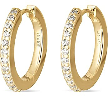Esprit Damen Ohrringe Creolen Silber goldfarben S.88675894