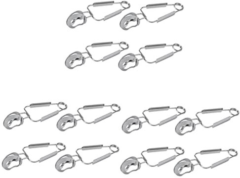 DOITOOL 12pièces Pince à Escargot Acier Inoxydable Lot De Outil De Cuisine Ergonomique Pour Service Alimentaire Pratique Et Léger Pour Barbecue Et Activités Plein Air