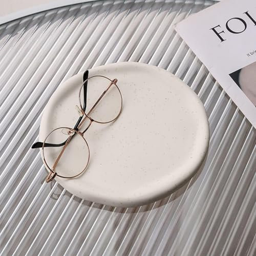 Plateau à bijoux en céramique, plateau à bijoux, plat à bibelots, joli support décoratif en forme de nuage, support de plaque à bijoux, montre, clés, anneau, support de plat, décoration de chambre(#1)
