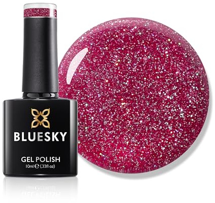 Bluesky gelnagellack, 10 ml, Matrix Rose – LVM06, rosa, soak-off-gellack för 21-dagars manikyr, proffs, salong och hem, härdning under UV-/LED-lampa krävs