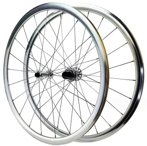 ZECHAO Schnellspanner 700C Rennrad Laufradsatz,Vorne 2 Hinten 4 Lager 20/24 Löcher CNC-Bremskantenringbremse C/V-Bremse Doppelwandige Felgen Wheelset