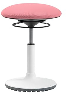 TOPSTAR Living Chair Move höhenverstellbarer Bürohocker, ergonomischer Arbeitshocker, drehbarer Sitz, Sitzhöhe von 45-58 cm, zartrosa