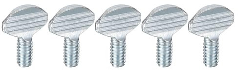 QUARKZMAN Vis à Oreilles M4-20 x 12,5 mm, 25 Pièces, en Acier au Carbone, Entièrement Filetées, Galvanisées, Faciles à Serrer Avec Les Doigts