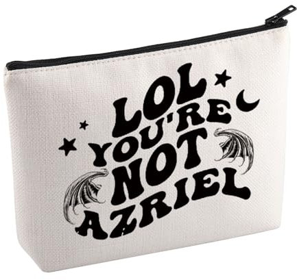 KUIYAI Acotar Kosmetiktasche, Fantasy-Buch, Leser, Geschenk, Fledermaus, Jungen, Geschenk, Shadowsinger Geschenk, LOL You Are Not Azriel Kulturbeutel, NotAZRIEL Mup, Kosmetiktasche