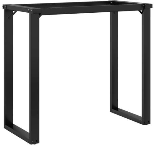 vidaXL Telaio Gambe a O per Tavolo da Pranzo 80x40x73 cm in Acciaio, gamba in ferro, gambe in ferro, gambe per tavoli, gambe per tavolo