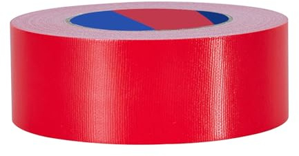 Duccinp Ruban autocollant blindé extra fort, 50 m x 50 mm, Ruban de réparation imperméable pour réparations, bricolage, artisanat, intérieur et extérieur, Duct Tape (Rouge)