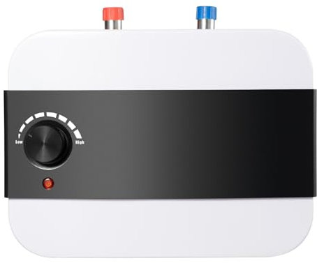 Untertischboiler 6L Kleinspeicher 1500W Warmwasserspeicher Küche Warmwasserspeicher Einstellbare Temperatur 21,5 x 32,5 x 23,5 cm