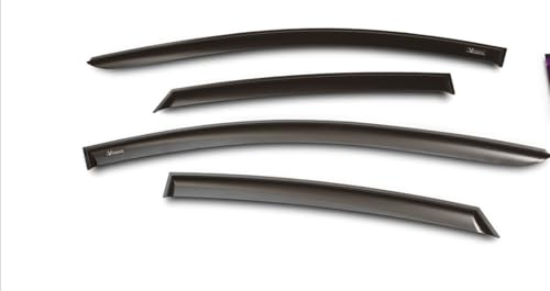 Novline Vinguru Windabweiser passend für VW Golf Plus V (2003-2009) / VI (2009-2014), Modern, Grau, Selbstklebend