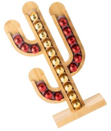 Alipis 1pièce Porte-dosettes De Café Forme De Cactus Rangement Décoratif Pour Capsules Organisateur Polyvalent Pour Maison Et Bureau