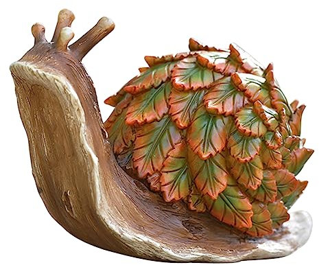 BESPORTBLE Blumentopf Harz Schnecke Statue Schnecke Statue Schnecke Modellierung Verzierungen Entzückende Dekorative Schnecke Ornamente