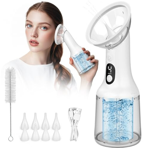 KIMTAR Ohrenschmalz Entferner Ohrenreiniger mit Integriertem Doppeltank, Ohrreiniger für Erwachsene Mit 4 Druckmodi IPX7 Wasserdicht Wiederaufladbar und 8 Düsen für Erwachsene Kinder zu Hause