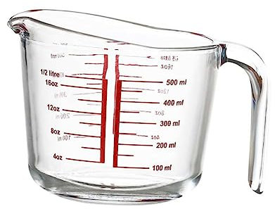 MOLUCKFU 1pieza Taza Medidora De Vidrio Templado Capacidad De Medidas Claras Para Leche y Cocina Para Preparaciones Culinarias