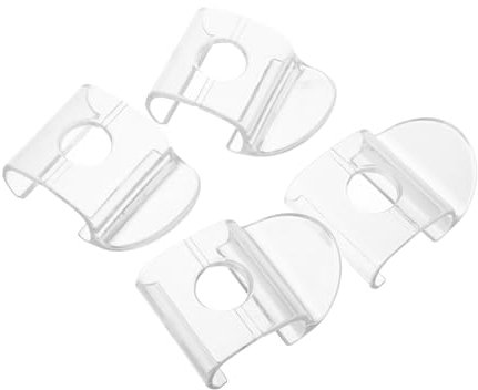 MAGICLULU 4stücke Transparente PVC-Griffe Für Faltbare Jalousien Schnurlose Fensterraffrollos wasserdichte Mini-blind-hebehaken Robuste Kunststoff-liftgriffe Für Einfache Bedienung Kindersic