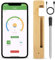 Smart Wireless Meat Thermometer, 656FT Long Range Bluetooth BBQ Thermometer Probe, Smart APP Control, Waterproof Instant Read Food Cooking Thermometer for Oven Grill Kitchen Smoker Air Fryers-1 Probe