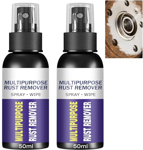Spray antirouille polyvalent pour métal, antirouille robuste pour voiture, dissolvant de poudre de fer pour outils, acier inoxydable, pièces de voiture, nettoyant pour peinture métallique (100ml)