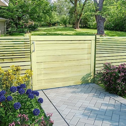 Juroupi Cancello da Giardino in Legno di Pino Impregnato 75x100 cm,Articoli di ferramenta,Barriere e recinzioni,Cancelli -45332