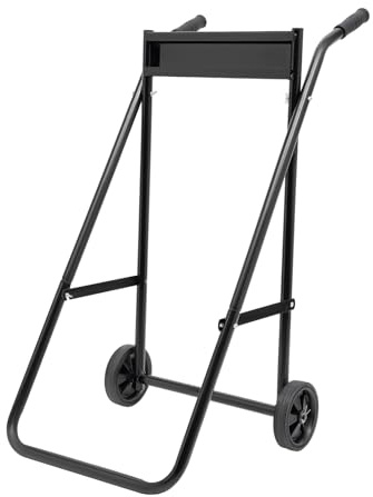 POTYYH Aussenborder Transportwagen, Faltbare Bootsmotor Trolley Außenborderwagen Außenborder Ständer mit 2 Gummirädern, Max Tragfähigkeit 40kg
