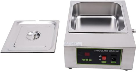 Tempéreuse à chocolat Commercial Acier Inoxydable Températeur Electrique Fondoir à Chocolat Chauffe-Plats Sauce chocolat fusore di cioccolato 220V