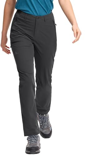 Pioneer Camp Pantaloni da trekking da donna, impermeabili, da donna, leggeri, resistenti, regolabili, con cerniera, per il tempo libero, le escursioni, i viaggi, grigio, M