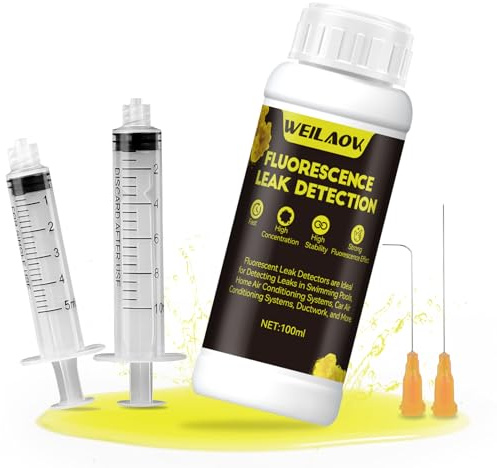 WEILAOK Detector de Fugas de Agua, Detector Fugas de Agua, Tinta Fuga Piscina, Rápido y Sensible, Ideal Para La Detección de Fugas en Piscinas, Sistemas de Plomería y Más, 100ml