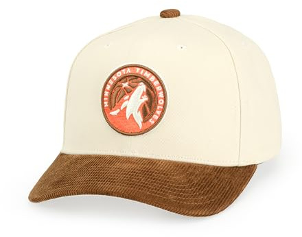 Mitchell & Ness NBA Tawny Pro Crown Snapback Gorra - Minnesota Timberwolves - Talla única Ajustable Hombre Mujer Niños Unisex Primavera Verano Otoño Invierno