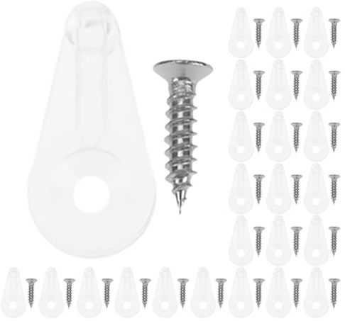 DIYEAH 120 clips de retención para ventanas de vidrio, soportes para puertas de vidrio, soportes para paneles de gabinetes, clips de fijación para pantallas, retenedores de puertas, herrajes para