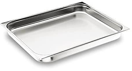 LACOR 66140Z GN Behälter 1/1, 530 x 325 x 40 mm INOX | Aus lebensmittelechtem Edelstahl gefertigt; hohe Korrosionsbeständigkeit und Haltbarkeit im täglichen Gebrauch