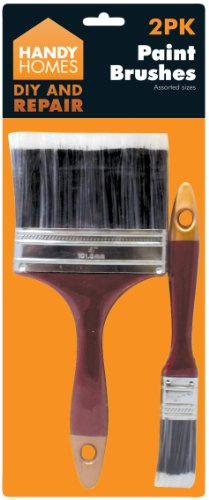 Pack of 2 Paint Brushes Painting Decorating DIY 1 x 4 inch & 1 x 1 inch