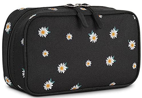 SKPAT - Bolsa Cables Organizador - Organizador Cables Estuche de Viaje - Estuche Organizador Cables de con Costuras Finas - Bolsa Organizadora Cables de Viaje para Cables USB, SD, Batería, Negro