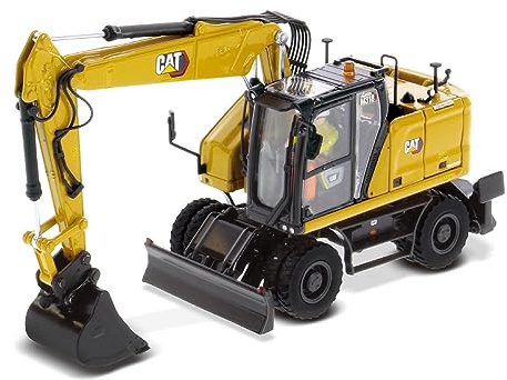 Caterpillar Diecast Masters 85956 - Pelle sur pneus Cat M318, échelle 1:50, env. 8,5 x 5,5 x 16,0 cm, dès 14 Ans