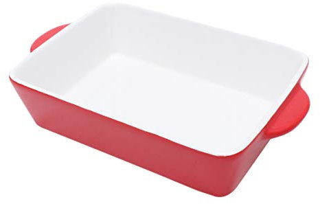 BESTonZON Teglia Da Forno Ceramica Utensili Da Cucina Per Cottura Perfetta Per Microonde e Forno Design Elegante e Resistente Alle Alte Temperature