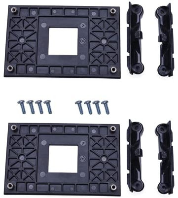 CPU Fan Mount AM4 Sockel Mount,Unterstützung für Ordinateur,CPU Kühlkörper Halter für AM4 Motherboard Chipset X370/B350/A320 mit Schrauben Side Mount Halter,2PCS