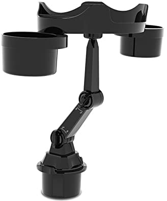 kyaoayo Auto-Multifunktionstisch mit Becher- und Handyhalter, Auto-Getränkehalter-Expander mit Tablett, um 360 ° drehbar, universell Verstellbarer Getränkehalter, Auto-Tablett-Tisch, Essenstablett