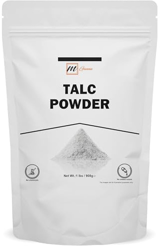 mGanna 100% Natural Talc Powder 1 LBS / 454 GMS for Facial Make-up and Cosmetic formulations
