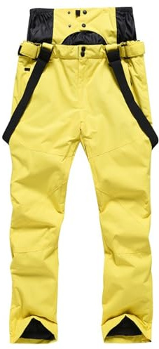 HOMDECR Skihose Für Damen Und Herren, Skihose – Skihose, Gefütterte Skihose Mit Taschen, Integrierter Schneefang – Ideal Zum Skifahren Im Winter