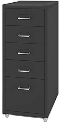 HASMI Büroschrank Mobiler Aktenschrank mit 5 Schubladen, Schubladenschrank, Büro, vertikaler Aktenschrank, mobiler Haushalts-Aufbewahrungsschrank Aktenschrank (Color : A)