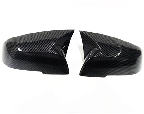 Tür Spiegelkappen Für F30 2013–2019 Spiegelabdeckung Glänzend Schwarz Karbonfaser-Look Außenansicht Rückansicht Kappen Rückansicht Gehäuseschale Add-on Rückspiegelgehäuse (Color : Carbon Fiber Look)