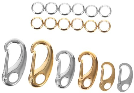 SEWACC 1satz Lobster Buckle Set Für Diy Schlüsselanhänger Teiliges Set Leicht Tragbar Und Langlebig Für Schmuckherstellung Und Verbindungselemente Gold Und Silber Erhältlich