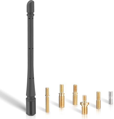 Bingfu Autoantenne Kompatibel mit JK 2007 bis 2017, 19,5 cm | Gummiantenne Ersatz für DAB FM AM Radioempfang, flexible Gummi-Ausführung für Fahrzeug-Radio und Original-Antennenfuß